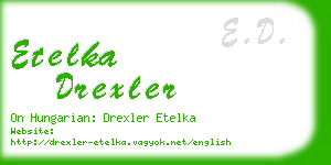 etelka drexler business card